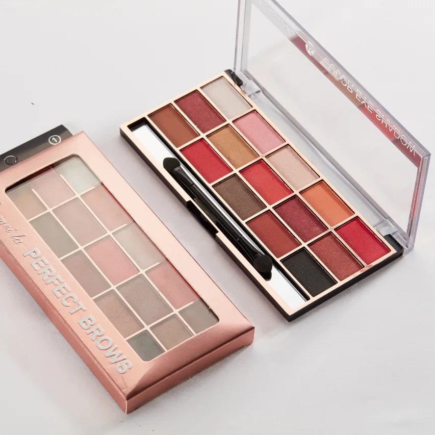 

Fifteen Color Eye Shadow Not Blooming Plate Earth Color Peach Makeup Beginner Six-Color Matte Makeup Pallete