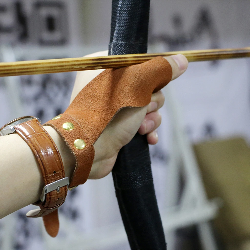 Archery Protective Glove Hand Guard for Traditional Bow Shooting Hunting