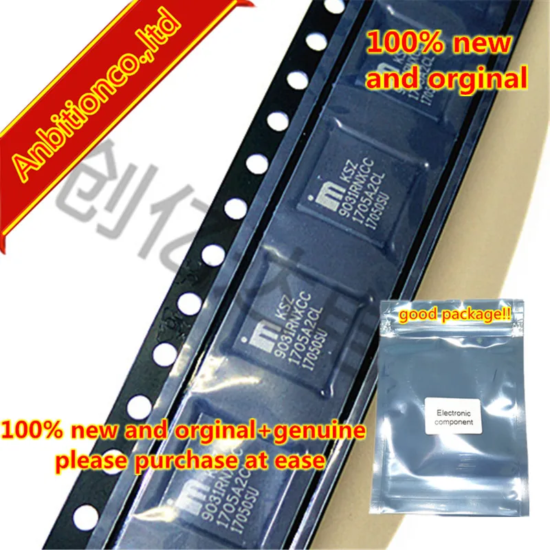 2-5 шт. 100% новый и оригинальный KSZ9031RNXCC 9031RNXCC стандартный гигабитный Ethernet-трансивер