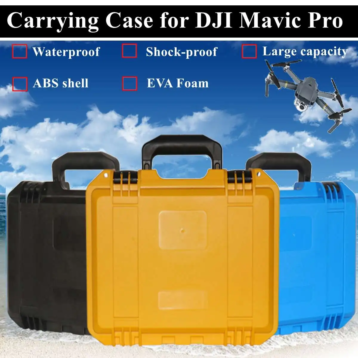 

Hard Shell Case Rainproof Protective Box Durable for DJI MAVIC PRO Drone Waterproof and Durable
