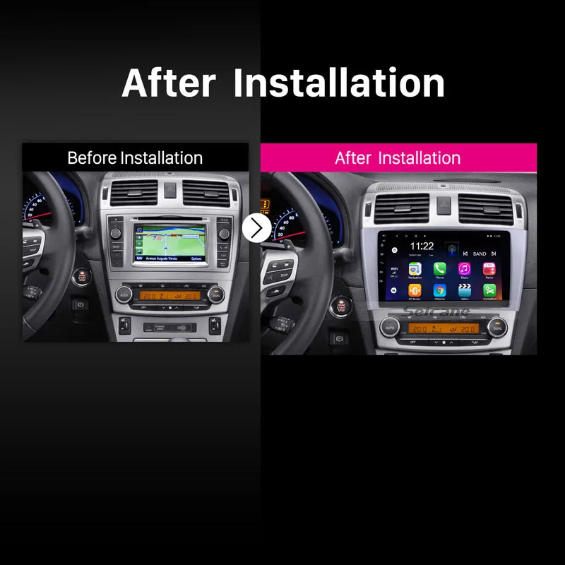 Автомобильный мультимедийный плеер Clearance Seicane 2din GPS навигация 9 " Android 8 1 для Toyota