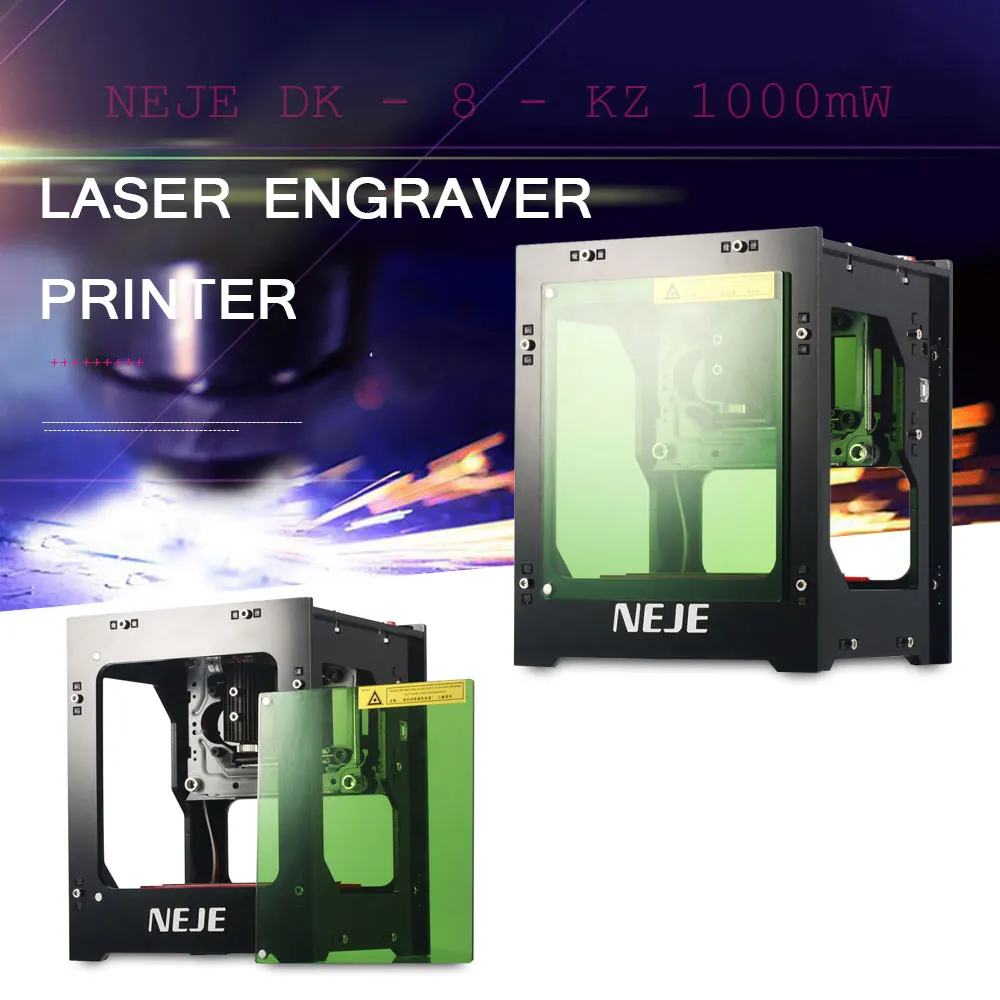 

Professional Upgrade NEJE DK - 8 - KZ 1000mW High Power Laser Engraver Printer Cutter Machine Z40 Cool Cutter Machine
