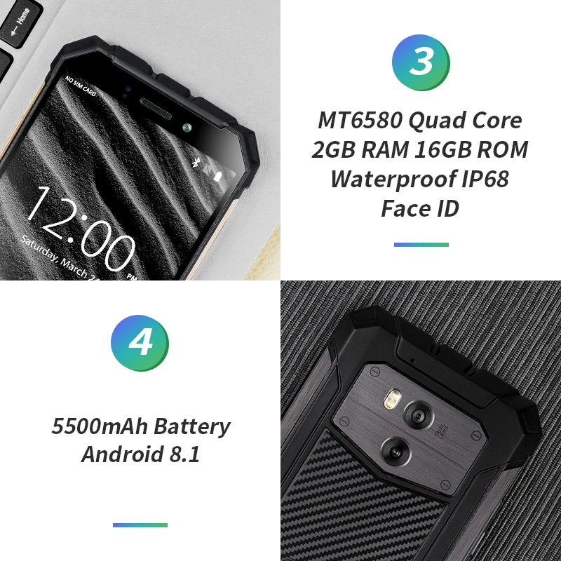 Ulefone Armor X2 IP68 Waterproof shockproof Smartphone 5.5\