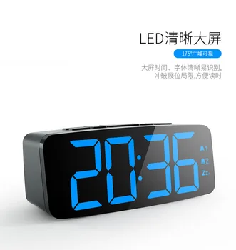 

Originality Square Perpetual Calendar Time Display Humiture Electronics Alarm Clock Household Desktop Will Screen Clock