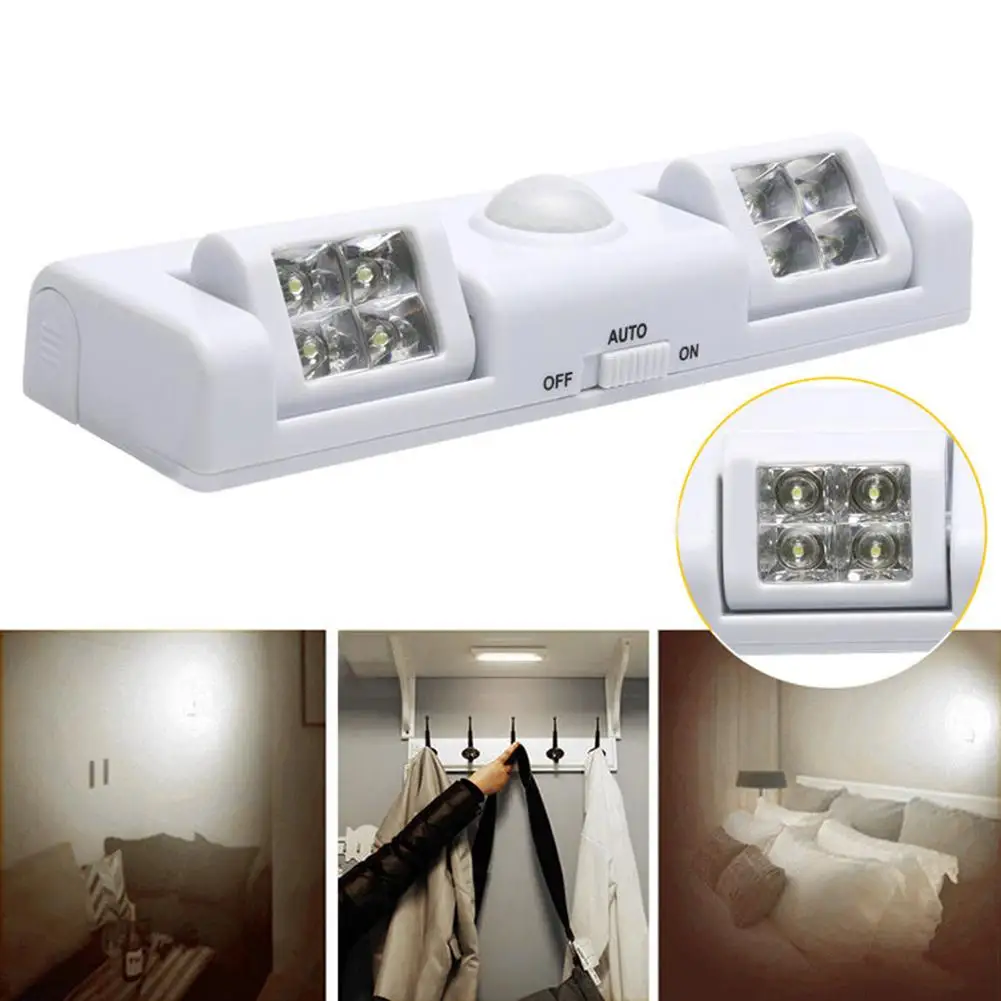 

8 LED Auto PIR Motion Sensor Light Lamp for Cabinet Wardrobe Cupboard Closet