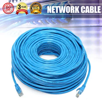 

Blue 50M/164Feet RJ45 CAT6 CAT6E Ethernet Internet LAN Wire Network Cable Cord for Laptop Router Network Cable