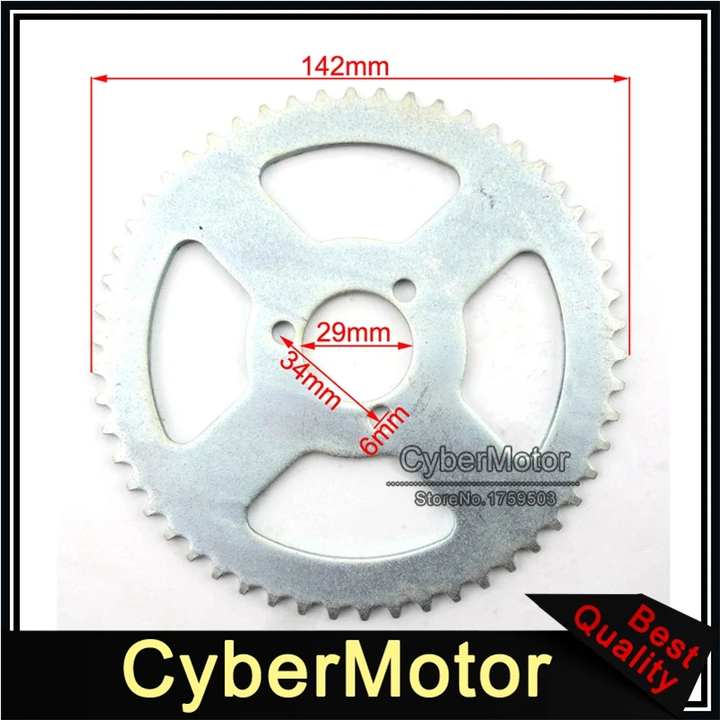 

29mm 54 Tooth T8F Rear Chain Sprocket For 2 Stroke 47cc 49cc Engine Chinese Pocket Bike Goped Scooter Mini Moto Kids ATV Quad