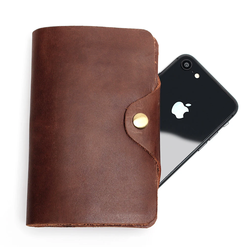 The First Layer Cowhide Wallet Mens Multi-Function Long-Distance Travel Wallet Skin Multi-Card Fashion Mens Retro