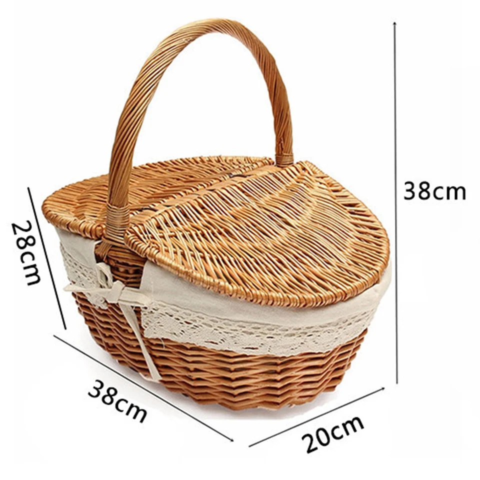 Hot Sale Wicker Basket Making English Country Style Camping Picnic Basket Shopping Storage Basket Storage Boxes Bins Aliexpress