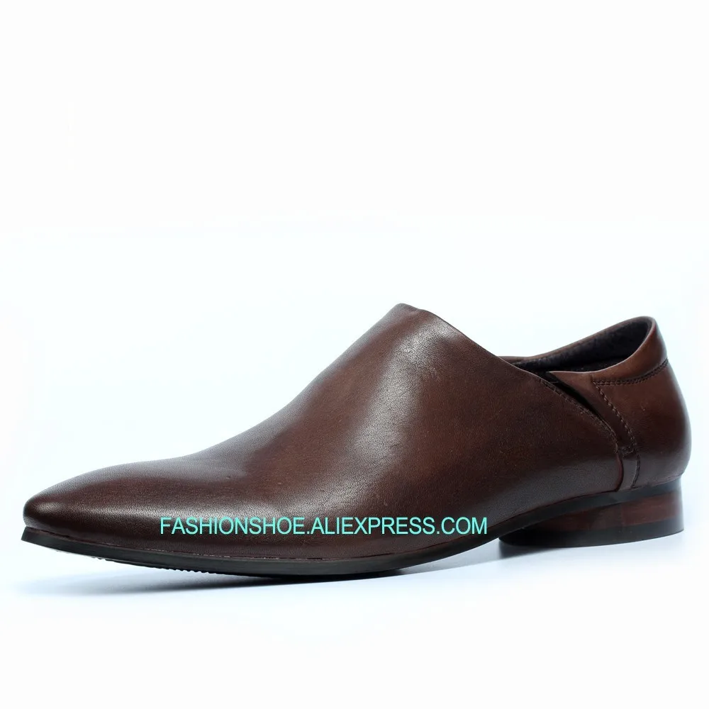 

New Hot 2018 British Style Men Formal Business Shoes Flat heel Fashion Men Leather Dress Shoes
