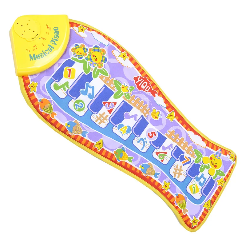 T Children's Multifunctional Music Game Rugs Baby Fish Finger Touch Electronic Piano Carpet Playmat Animal Dropshipping | Дом и сад