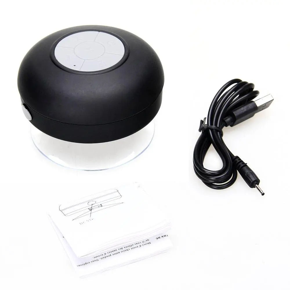 

Round Waterproof Wireless Bluetooth Shower Speaker Handsfree Compatible with all Bluetooth devices such as iPhone 6.5s, 4s, Sa