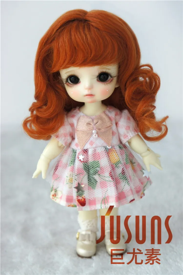 D20313 1/8 BJD мохер парик красивые вьющиеся кукольные Волосы Принцесса длинные вьющиеся парики 5-6 дюймов кукла аксессуары