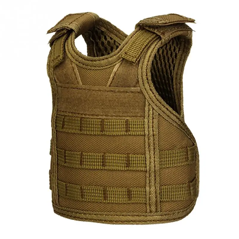 

Tactical Vest Layer Military Beer Bottle Set Mini Molle vest Hunting Bottle Drink set Adjustable Shoulder Straps
