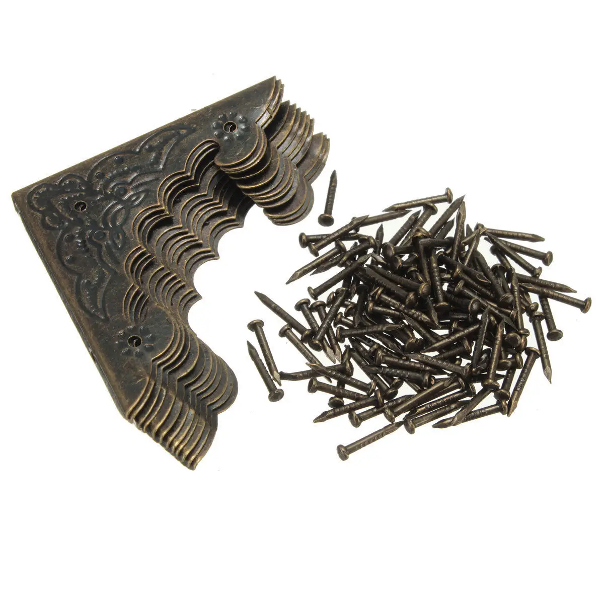 12pcs Antique Brass Jewelry Wine Gift Box Wooden Cases Decorative Feet Leg Desk Table Corner Protector Guard 5.6*4*4cm 12pcs Antique Brass Jewelry Wine Gift Box Wooden Cases Decorative Feet Leg Desk Table Corner Protector Guard 5.6*4*4cm