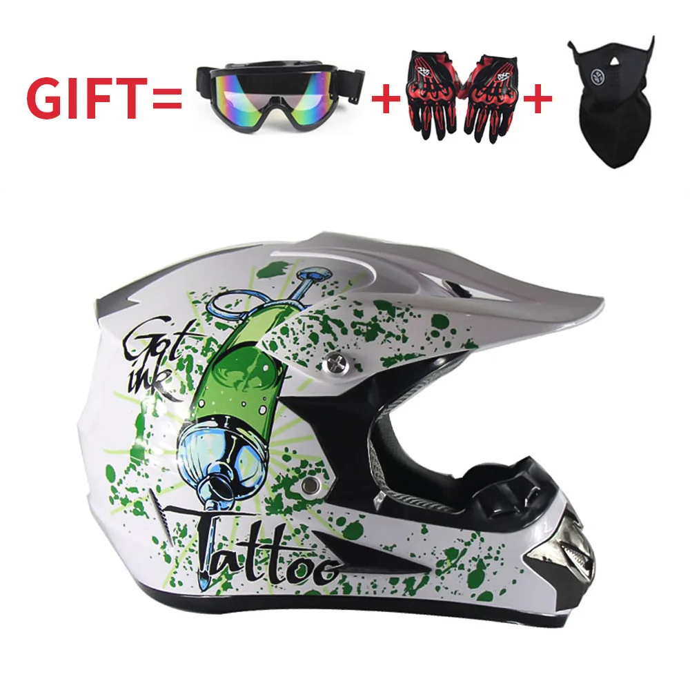 Achat Off Road Motocross Casque Vtt Plein Visage Racing De Moto Vélo