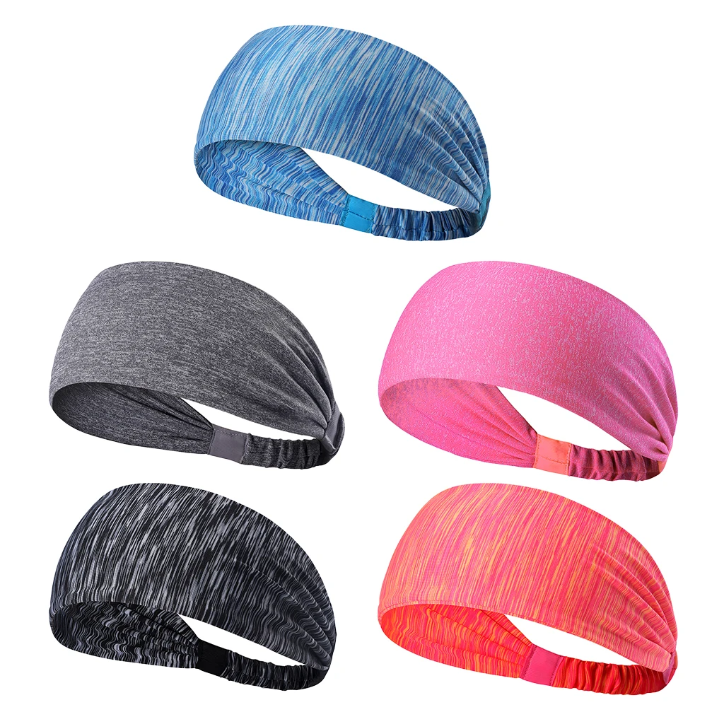 

Nonslip Yoga Headband Sport Women Running Sport Hair Band Turban Headband Women Hair Band Sport 5 Colors Woman Hair Band