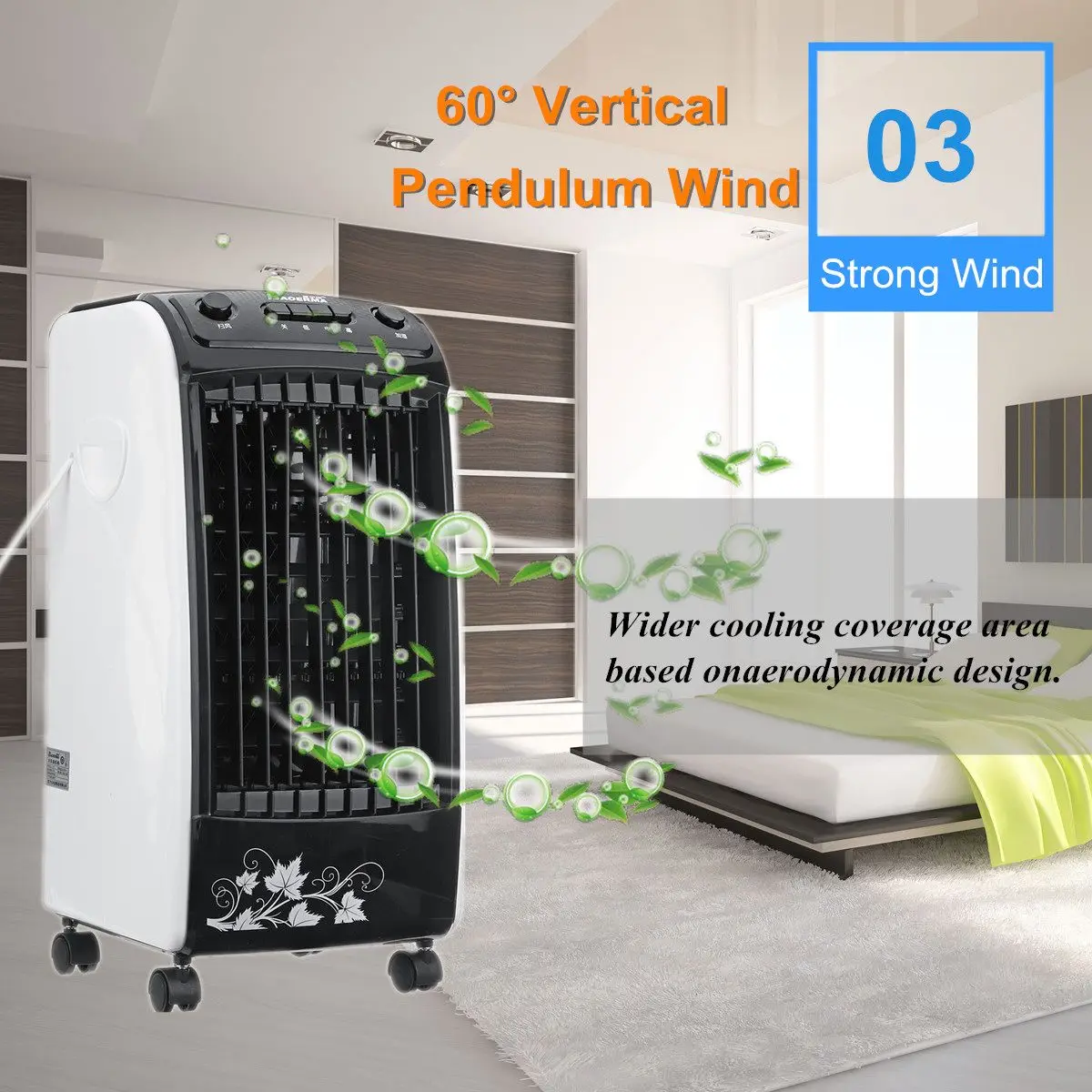 

Fan Air Conditioner Conditioning 220V 65W 5L Powerful Wind 50HZ Hum High-density Environmental Protection Timing Portable