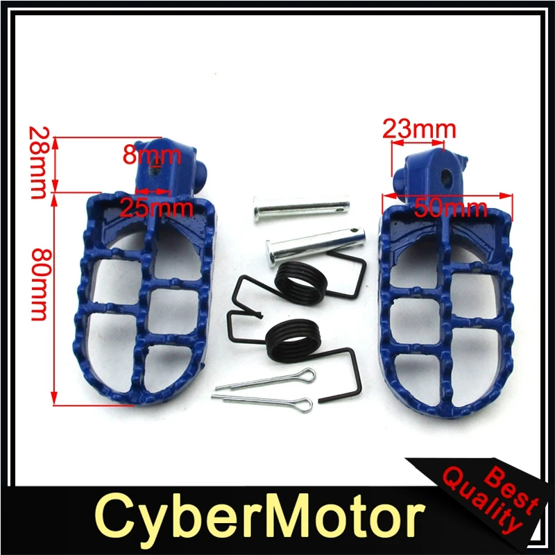 Подножки для Yamaha PW50 PW80 TW200 TTR90 TTR90E Honda XR50R CRF50 CRF70 CRF80 CRF100F | Автомобили и мотоциклы