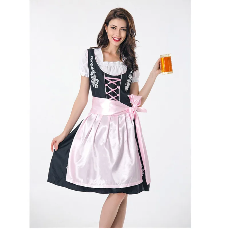 Немецкая традиция Bavarian Dirndl Beer Girl нарядное платье сексуальное женское костюм