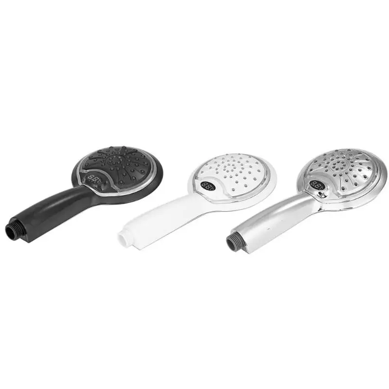 

Handheld Bathroom 3 Color Light Digital Temperature Display Shower Head