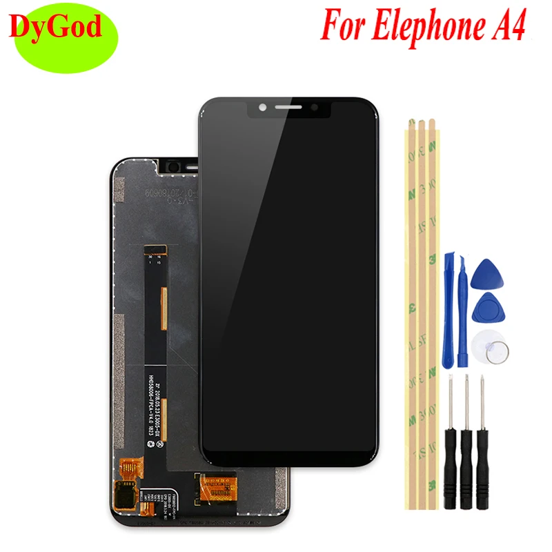 

For Elephone A4 LCD Display Screen Touch Complete Digitizer Replacement Part for Elephone A4 LCD Screen Display Combo +Tools