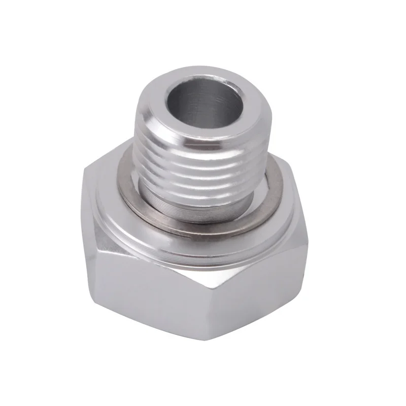Aluminum Car Vehicles Oil Pressure Sensor Adapter Male M16x1.5 to Female 1//8 NPT
