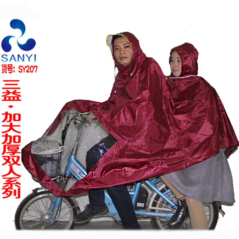 

Double Motorcycle Raincoat Single Queen Raincoat One-Piece Raincoat Thick Waterproof Poncho but Wholesale Custom