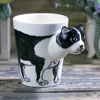 

200ml hand-painted animal mug Cartoon tuxedo cat coffee cup Creative ceramic mugs Gift coffee mug Dance party tea cup