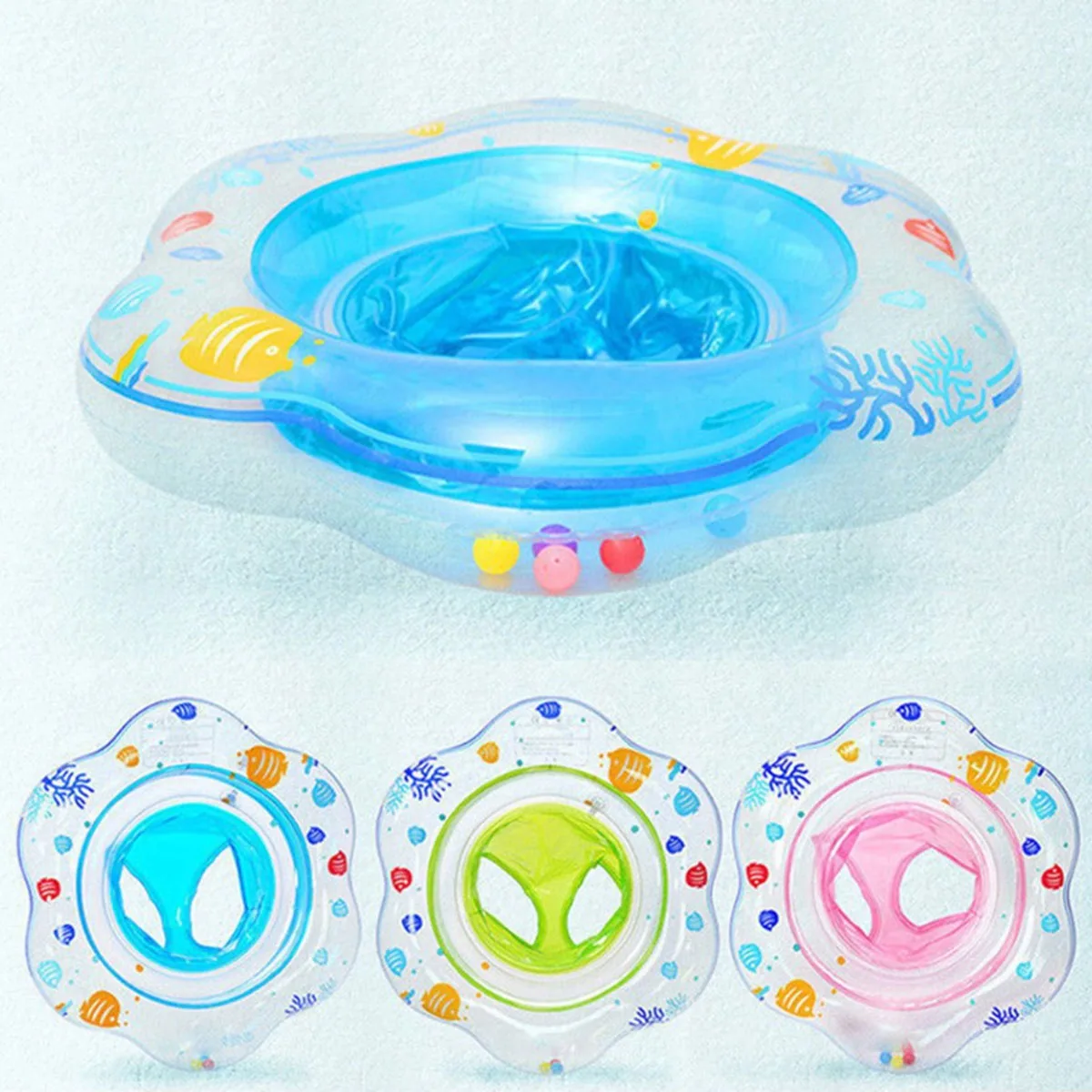 Baby Swimming Ring Inflatable Infant Armpit Floating Kids Swim Pool Accessories Circle Bathing Inflatable Double Raft Rings Toy