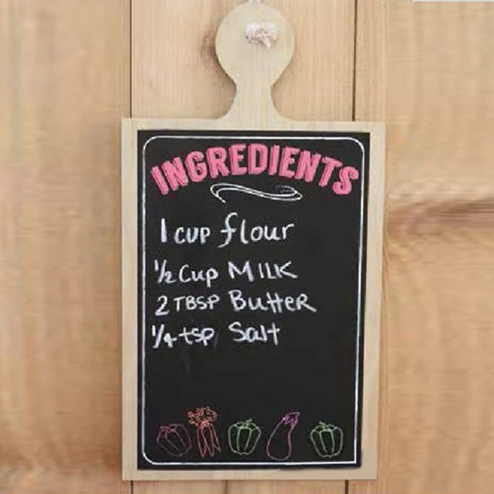 

Wall Hanging Wooden Chalkboard Wordpad Message Chef Blackboard Chalk Board Menu Display Sign For Kitchen