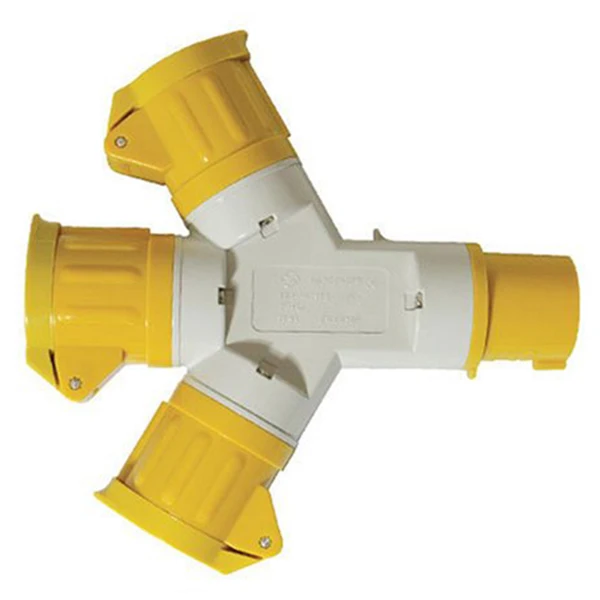 

BMBY-399015 16A 3-Way Splitter 110V 3 Pin Multi-socket connector three-way plug