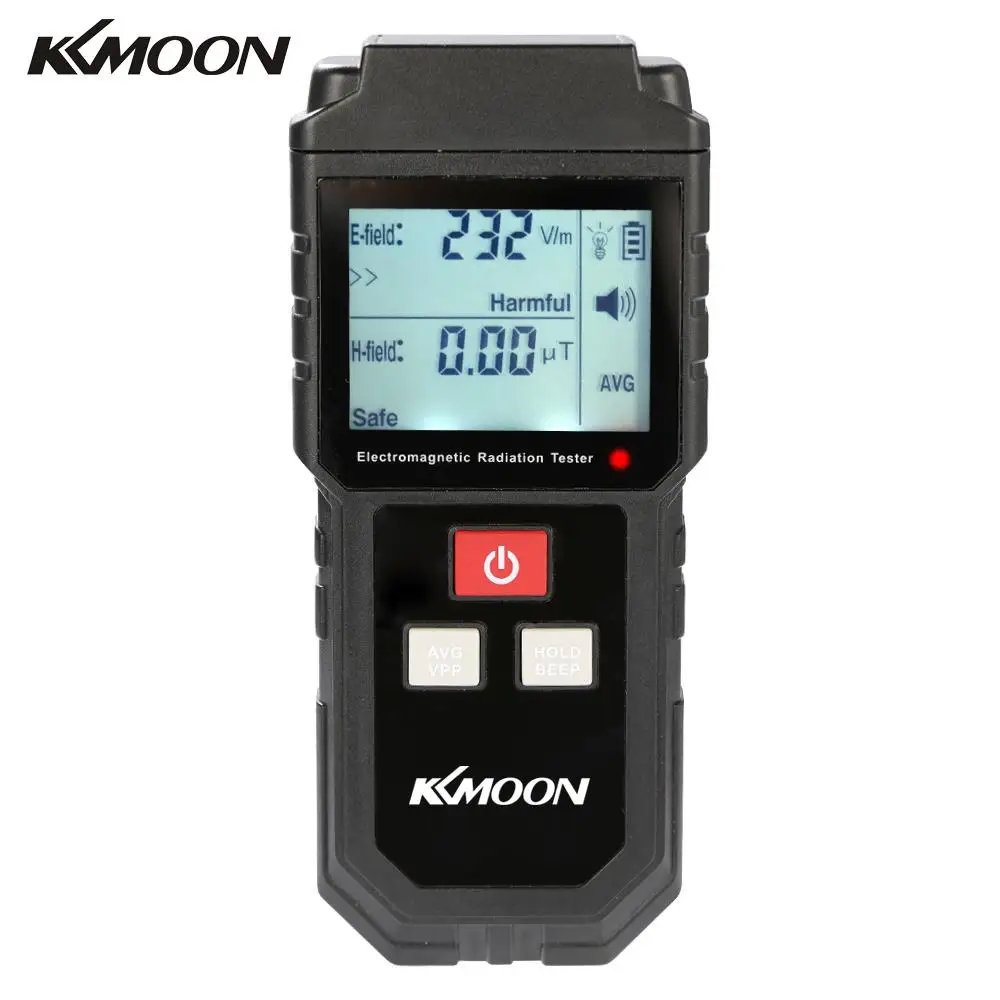 

Portable Digital LCD Electromagnetic Radiation Tester Electric Field Magnetic Field Dosimeter Detector with Sound Light Alarm