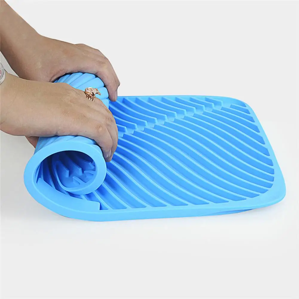 Для посуды сухая крыша коврик лоток Термостойкая Силиконовая Посуда