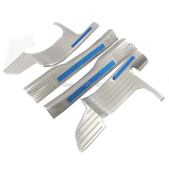 

For 2017 Mitsubishi Outlander Stainless Interior Door Sill Scuff Kick Plate Protector Guard Pedal Cover Car Styling Accessories