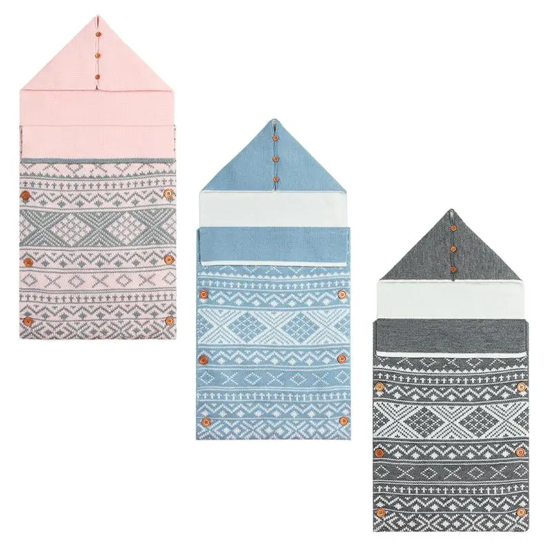 

Soft Cute Printing With Sheep New Baby Cartoon Knitted Quilt Parcels Baby Caps Blanket Quilt Bag Stroller Cover