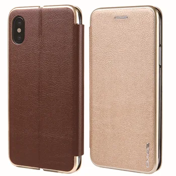

Phone Case for 8Plus for IPhone7 X Flap Card Instert Leather Cover Case For Samsung S8 S9 Plus Note 8 9 Funda