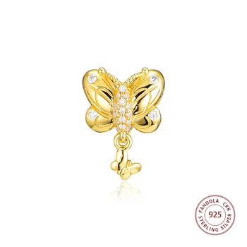 

Shine Decorative Butterfly Charm Fits Pandora Charms Bracelet Argent 925 Sterling Silver Beads Silver 925 Jewelry for Women