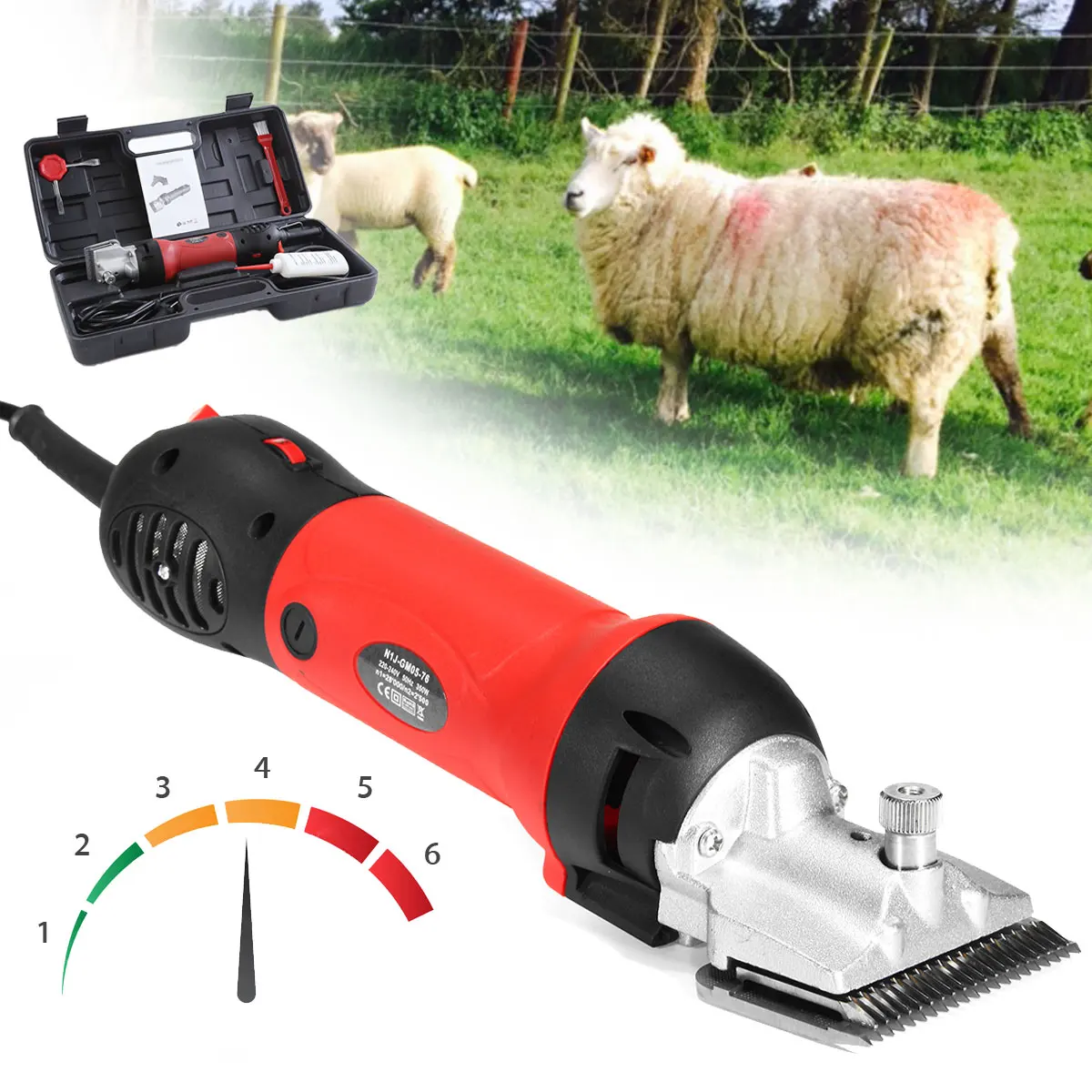 350W Equine Animals Shearing Machine Trimmer Shaver Horse Sheep Clipper