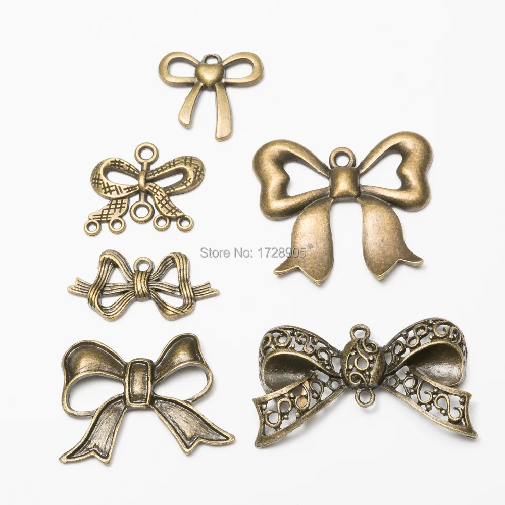 

Bow knot charm Antique Bronze Big Bow Charm Big Bow tie Pendant Metal Bow Pendants for Jewelry Making bowknot bowtie 10pcs