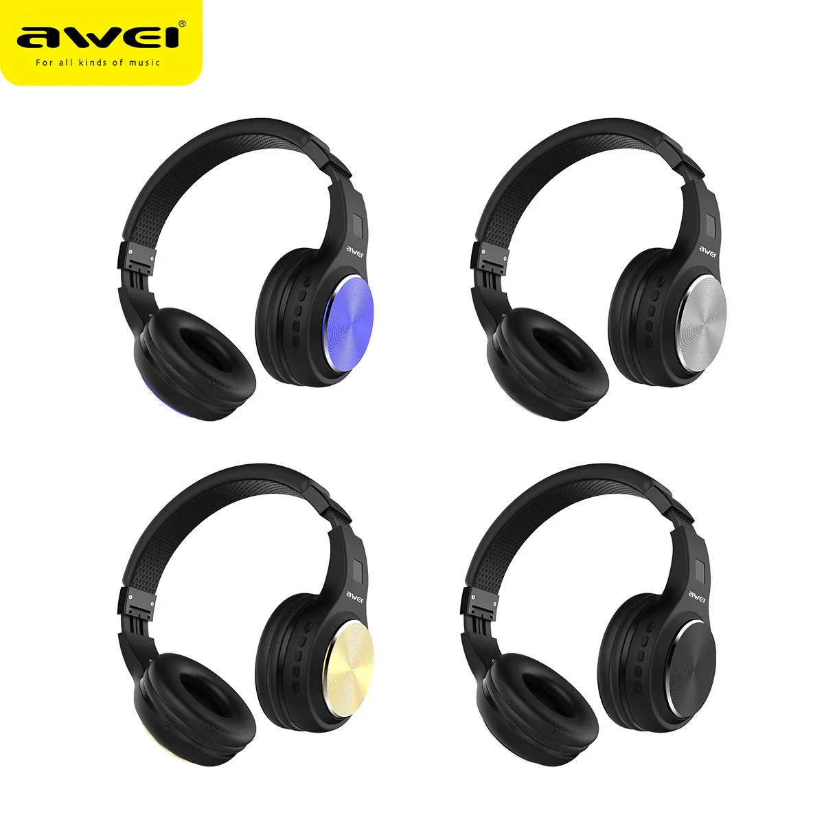 Складные беспроводные bluetooth Наушники AWEI A600BL стереонаушники с шумоподавлением и