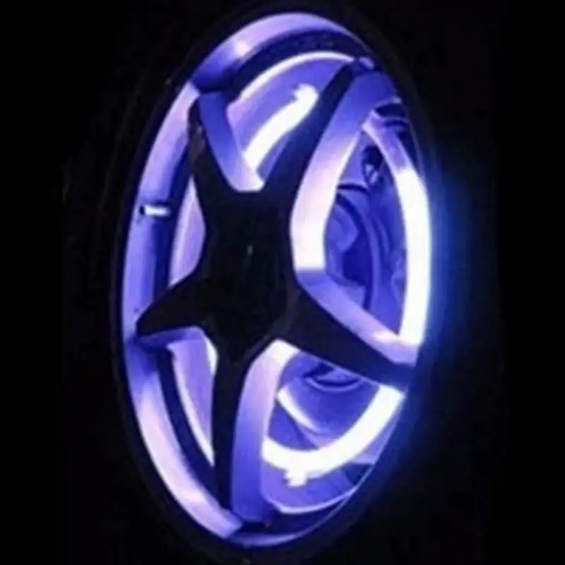 

2PCS Car Tire Tyre Wheel LED Valve Cap Stem Lights Lighting Blue Decoration FIT For Lada Opel SkodaFiat Ford
