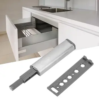 

10Pcs Door Stopper Cabinet Catches Stainless Steel Push to Open Touch Damper Buffers Soft Quiet Closer Furniture Hardware Set