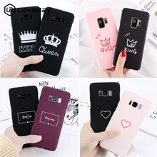 Lovebay жесткие чехлы для пар, чехол для samsung Galaxy S7 Edge S8 S9 Plus Note 8 9 Love Heart стильная модная простая задняя крышка