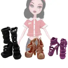 3 Pairs Mode Koele Laarzen Sandalen Hoge Hakken Schoenen Zomer Jurk Kleding Poppenhuis Accessoires voor Monster High Doll 10 Inch