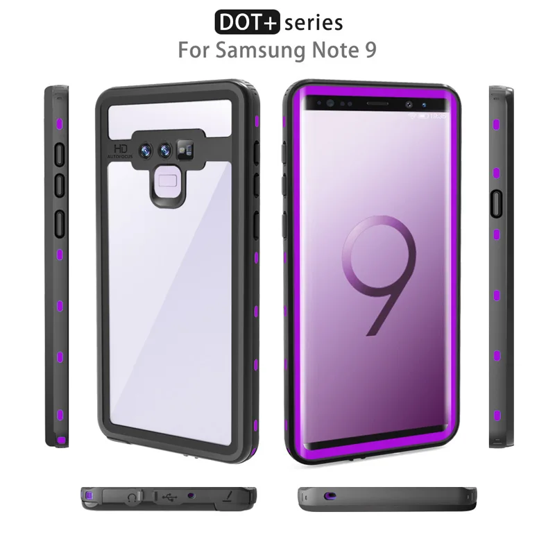 

Redpepper Clear Waterproof Swimming Shockproof Case For iPhone X XS Max XR Samsung S9 Plus Note 9 With Retail Package