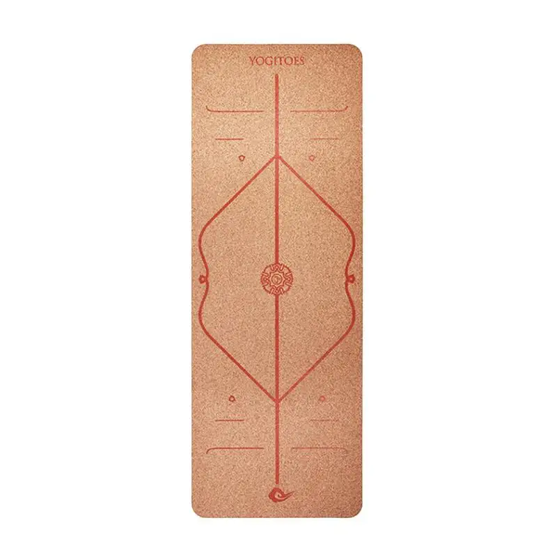

Soft Yoga Mat Eco Friendly Non Slip Natural Rubber Yoga Mat with Alignment Marker System for Pilates Exercise Workout Bikram and