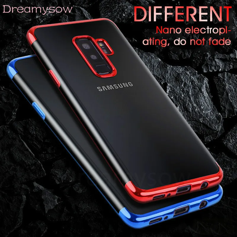 

Luxury Silicone Clear Case For Samsung Galaxy M10 M20 TPU Soft Plating Frame Back Cover For Samsung J330 J530 J730 J5 J7 2016