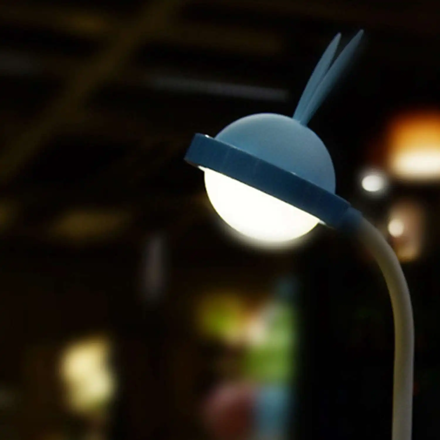 Pink USB Charging Cute Rabbit Desk Lamp LED Dimming Novelty Night Light for Book Reading Study Children Sleeping|Ночники| |
