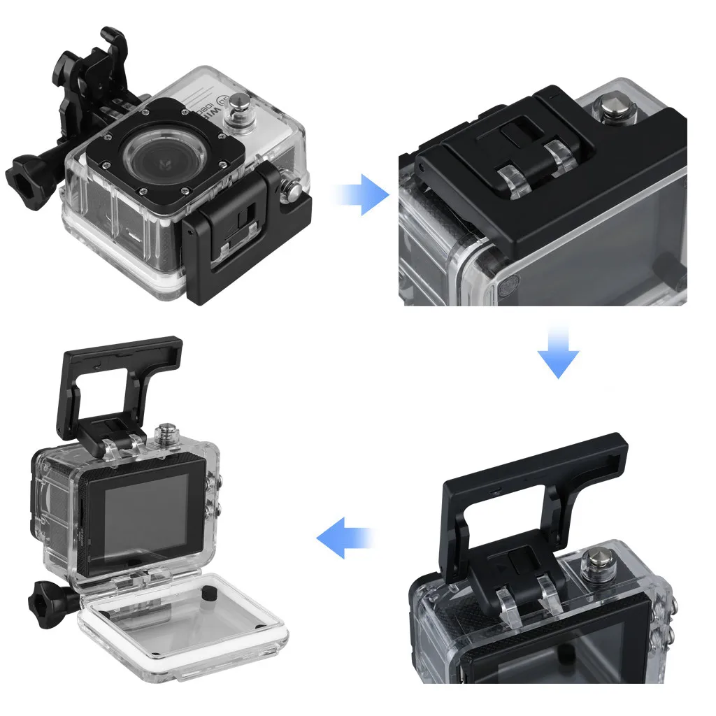 Спортивная экшн видеокамера Sjcam 2 0 дюйма с защитой от тряски 12 Мп Full HD 1080 P 170 ° wifi 30